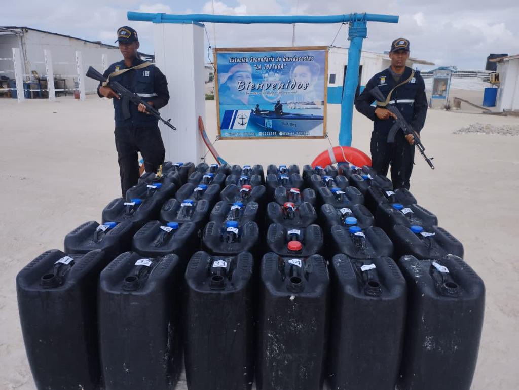 FANB Incauta 1.600 litros de gasolina contrabandeada en Cayo Herradura