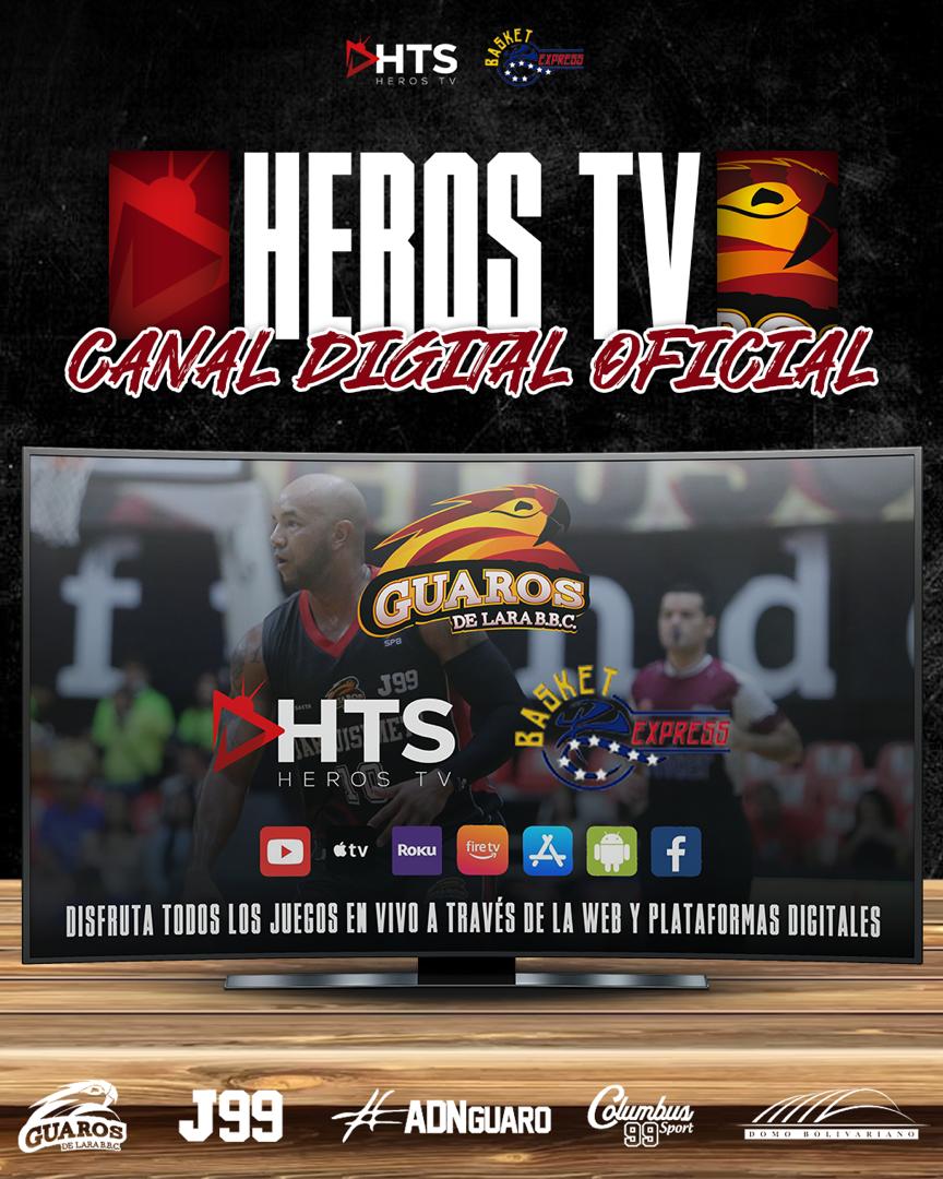 Heros-TV la señal oficial de Guaros en 2023