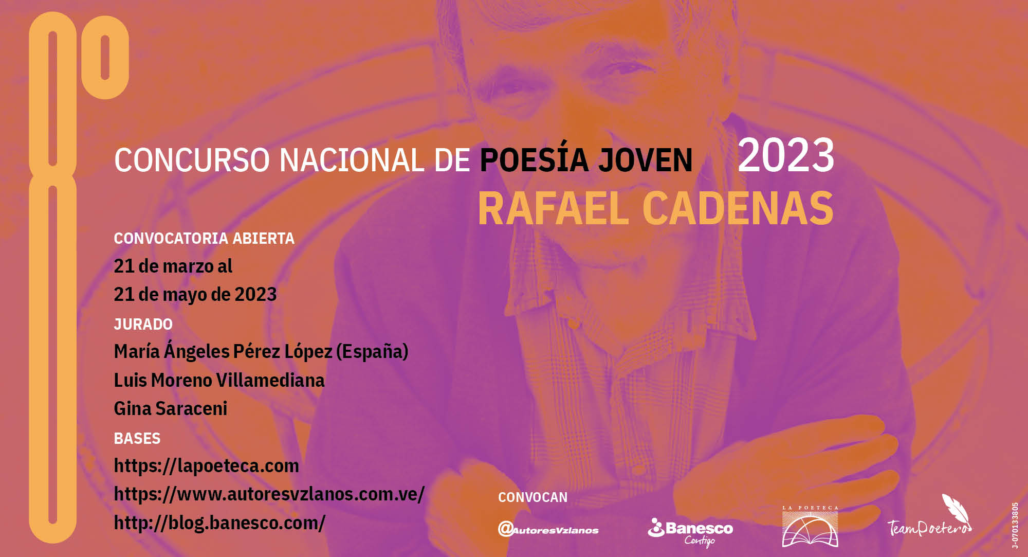 Vuelve concurso nacional de Poesía Joven Rafael Cadenas