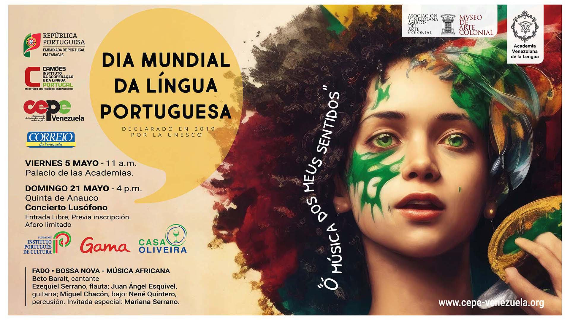Con música y poesía celebrarán en Venezuela el Día Mundial de la Lengua Portuguesa