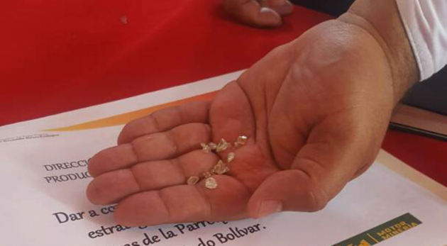 Arco Minero le aportó al BCV 2.000 quilates de diamantes y 803 kilos de oro