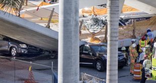 Suben a 6 los muertos por el hundimiento de un puente en Miami
