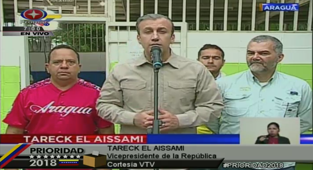 Tareck El Aissami aseguró que el pueblo de Venezuela defenderá la soberanía mediante el voto