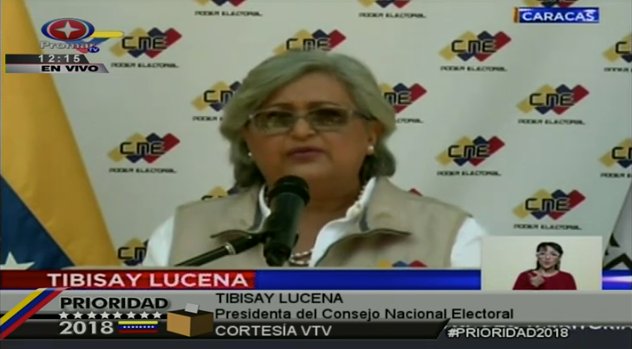 Presidenta del CNE: El balance ha sido positivo debido al alto indice de participación
