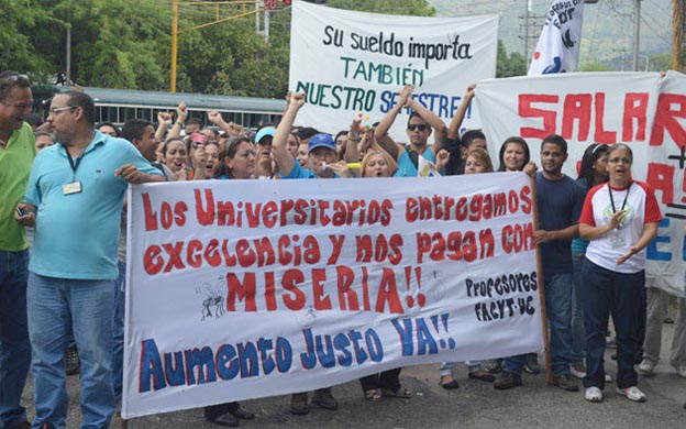 Secretario de Fapuv anunció paro universitario de 24 horas para este lunes