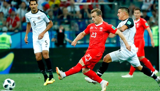 Costa Rica empata 2-2 contra Suiza y queda eliminado del Mundial Rusia 2018