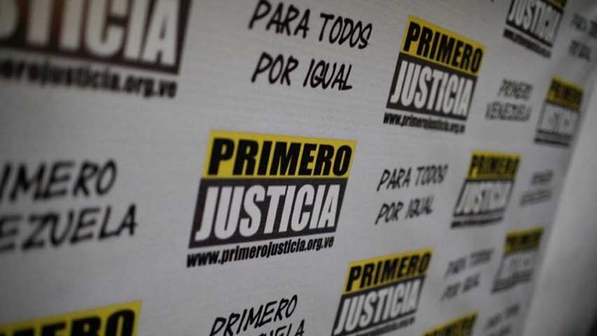 El partido Primero Justicia rechaza vinculación a hechos “violentos y dudosos”