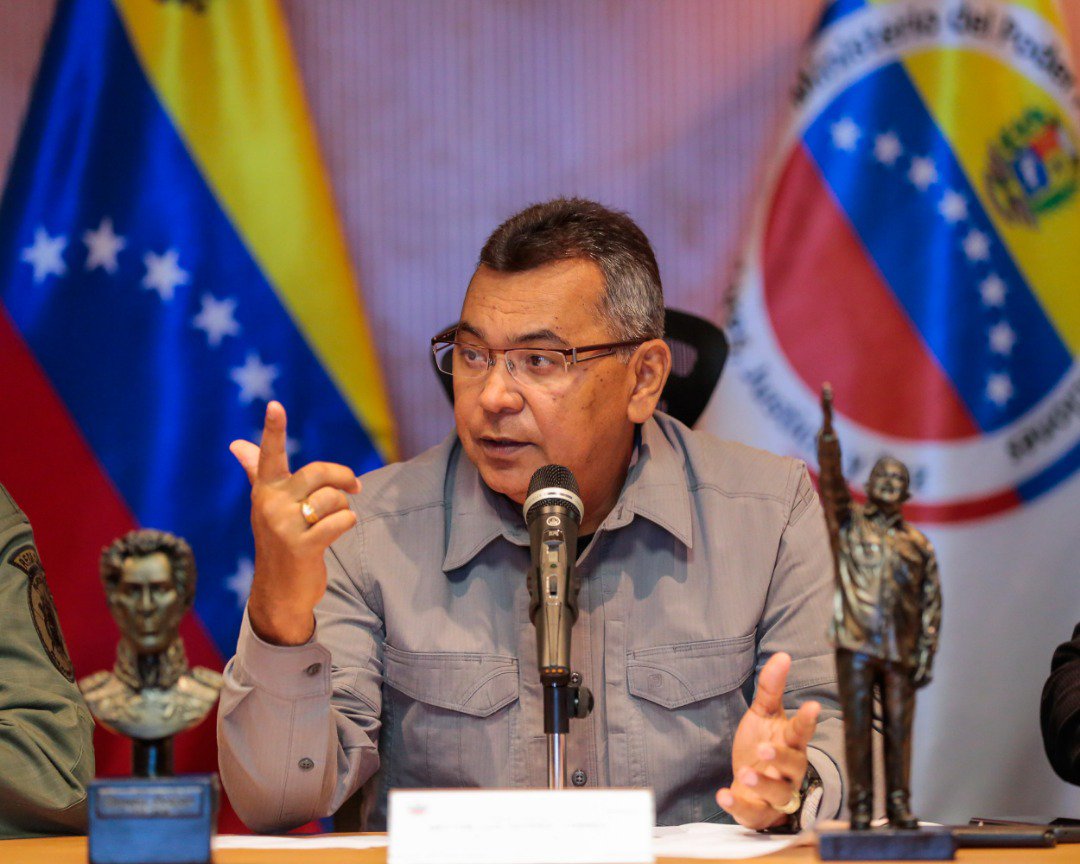 Reverol: Disminuye un 27,7 % la criminalidad en el país