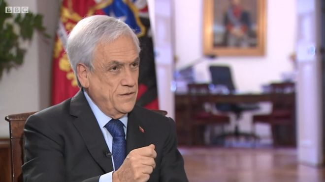 El presidente chileno, Sebastián Piñera, afirma que no dimitirá pese a las protestas