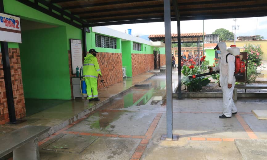 Realizaron Jornada de Desinfección al CDI de Cuara en el municipio Jiménez