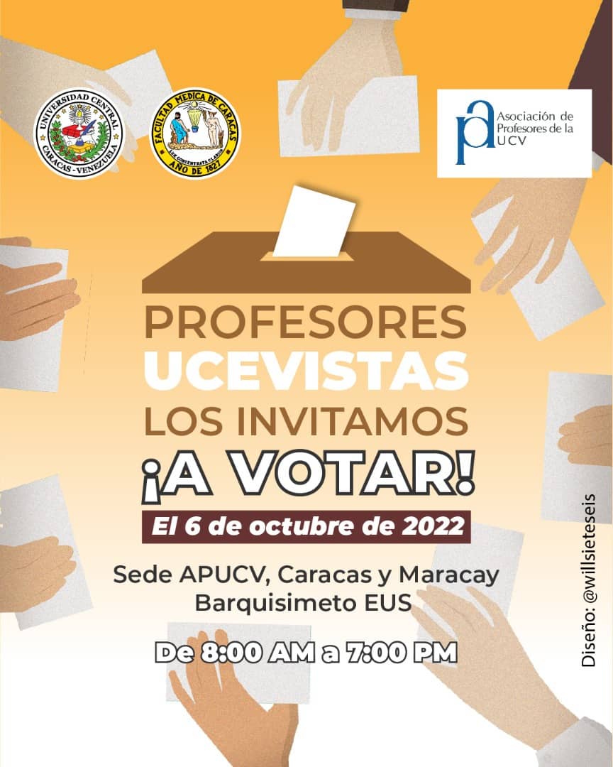 Profesores de la UCV elegirán nueva Junta Directiva este jueves 6 de octubre