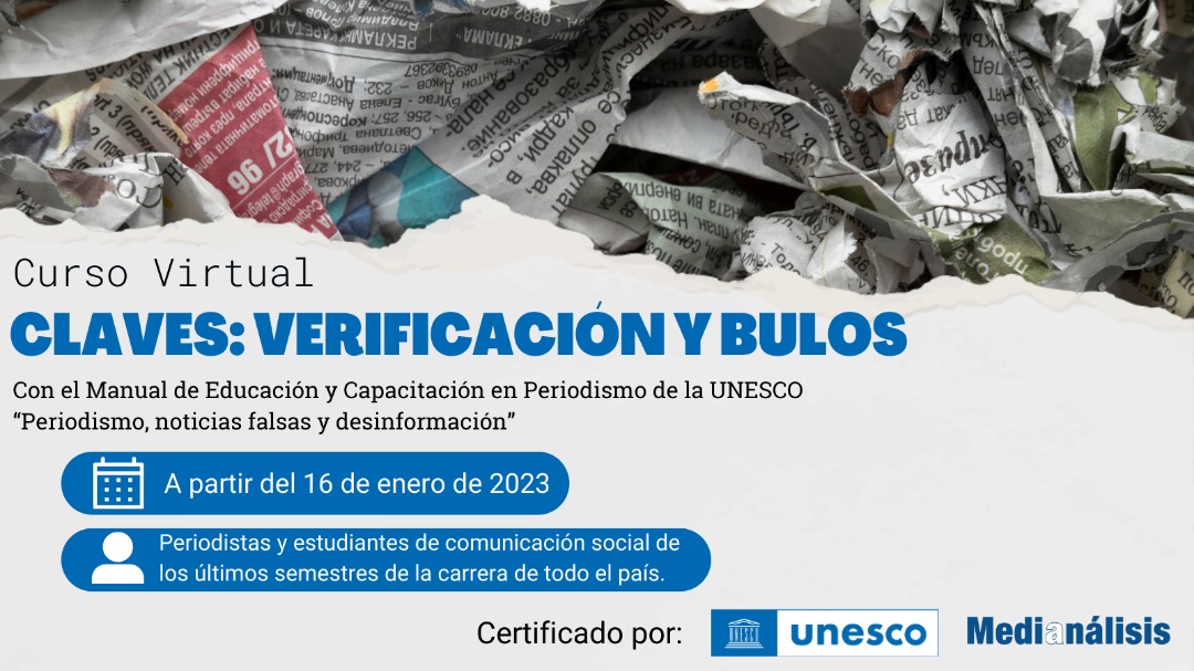 Medianálisis lanza curso en alianza con la UNESCO