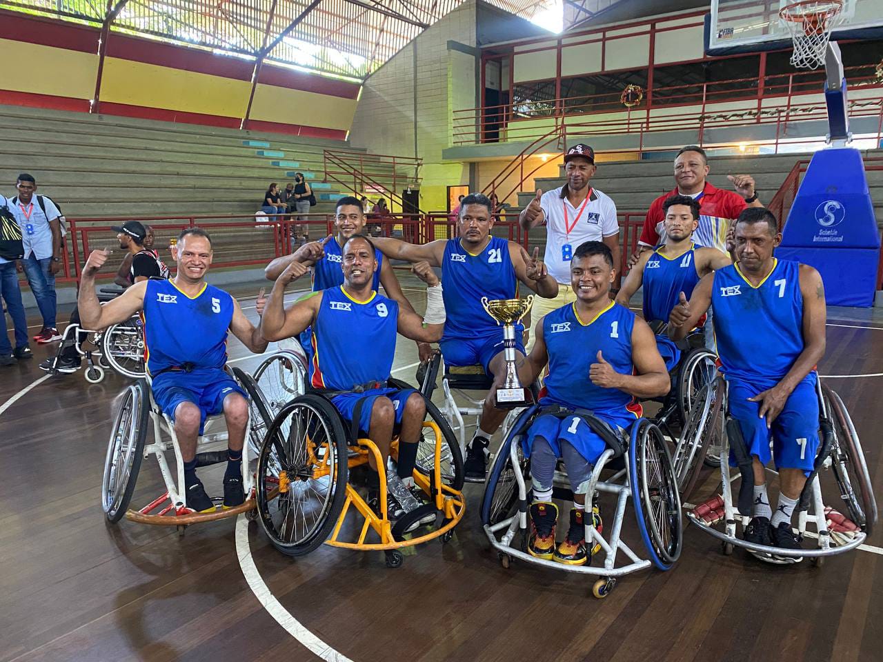 Falcón se alzó en el Campeonato Nacional de Baloncesto sobre Silla de Ruedas