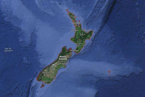 Registrado sismo de magnitud 5,7 en aguas de Nueva Zelanda