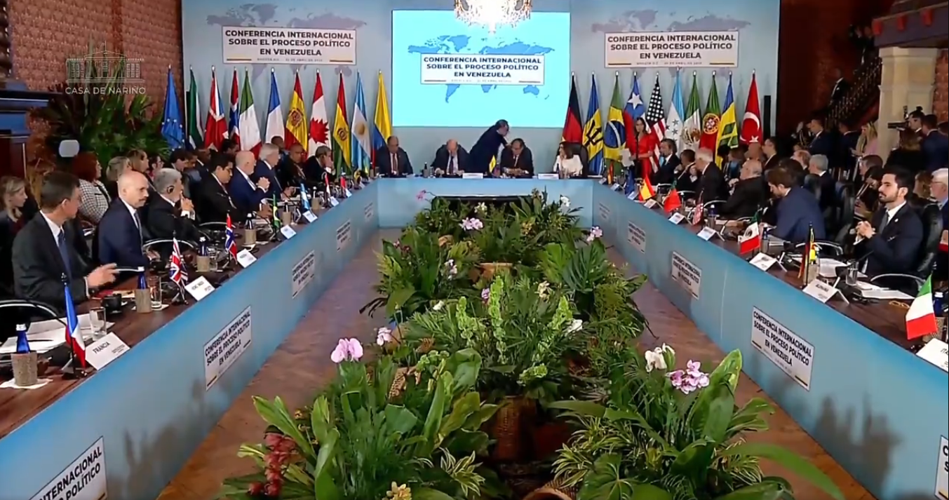 20 Cancilleres participan en la Conferencia Internacional sobre Venezuela