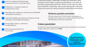 IPSP recibe postulaciones al Reconocimiento “Reportaje Lo Mejor de Venezuela 2023”