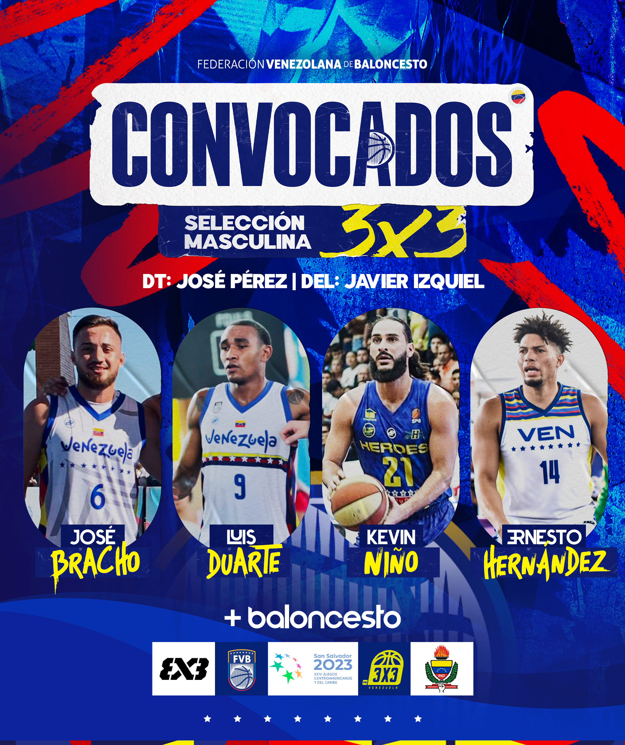 Venezuela presenta a las selecciones 3 x 3 que participarán en los Juegos Centroamericanos y del Caribe