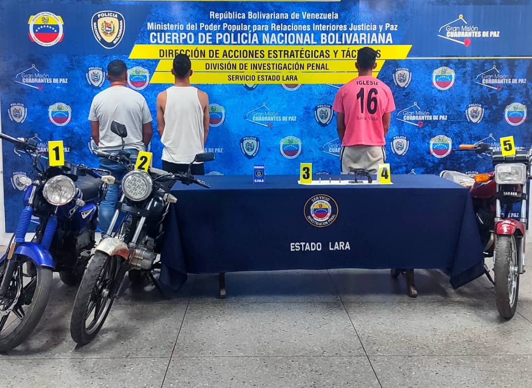 Capturados cuatro motorizados que violaron punto de control en el Distribuidor San Francisco de Barquisimeto