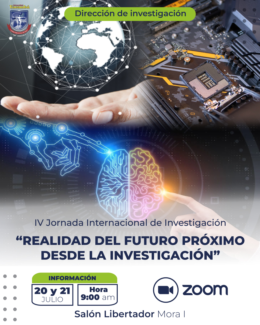 Realizarán IV Jornada Internacional de Investigación en la UNY